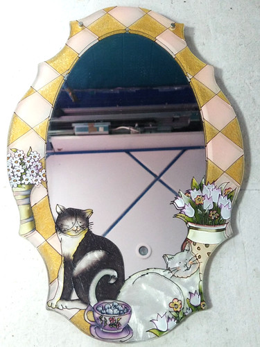 Sublime miroir vintage ovale - vintage,