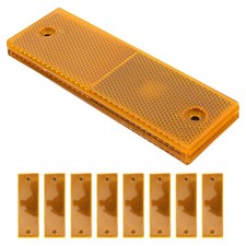 Bande réfléchissante en plastique, 10 pièces, pour remorques, voitures