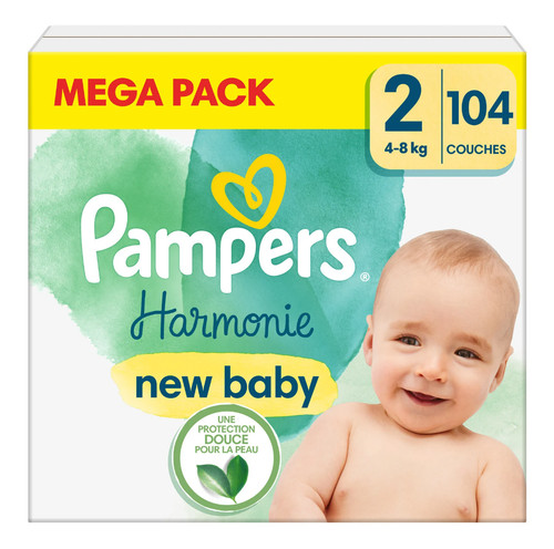 Mega pack 104 couches pampers - couches,