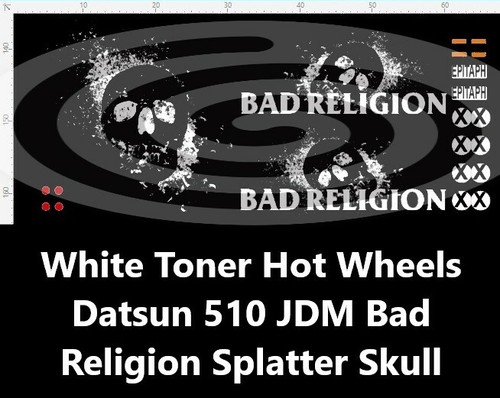 White toner waterslide - white, 1:64