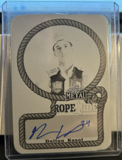 2024 Leaf PBR Dalton Kasel " ROPE & RIDE " Autographed Black Printing Plate 1/1!