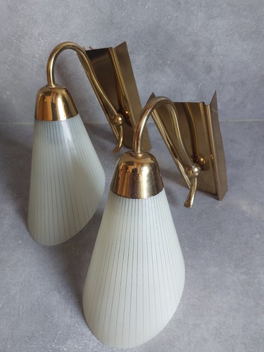 Paire appliques verres - d'appliques,