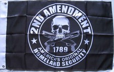 DRAPEAU USA 2nd AMENDMENT 90 X