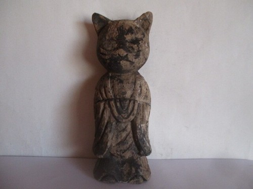Statue bouddhiste chat - , jizo