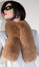 Fourrure Écharpe Renard Bleu Velours Vison des Deux Côtés Manteau Filets Mode