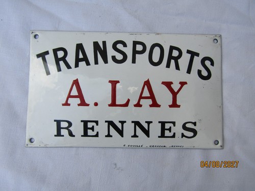 Ancienne plaque émaillée - plaque,
