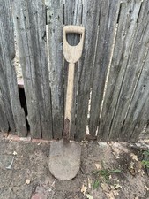 RARE US ARMY WILLYS JEEP SHOVEL MB FORD GPW U. S. E. D. SOLID WOOD D GRIP HANDLE