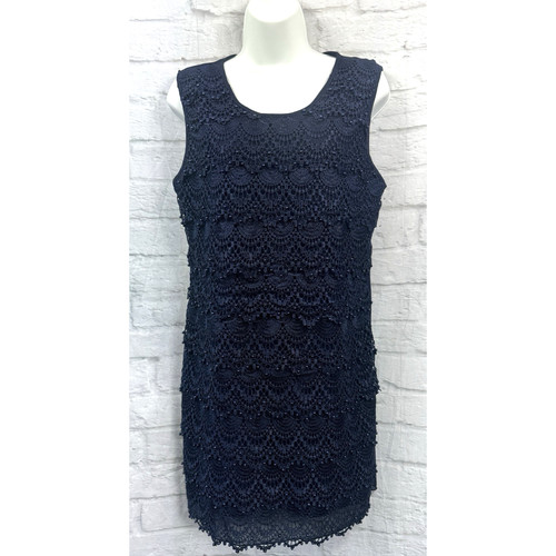 Apricot lace pencil dress - lace,