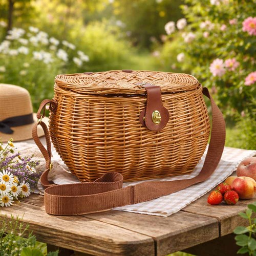 Panier champignons osier - panier,