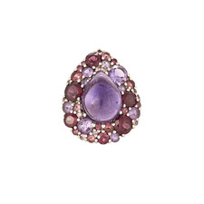 ISABELLE LANGLOIS - Emotion Pear - Amethyst ring and fine stones