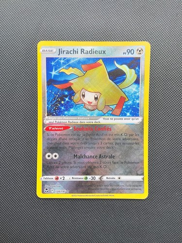 Carte pokémon jirachi radieux - carte,