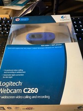 BRAND NEW SEALED blue Logitech C260 Web Cam