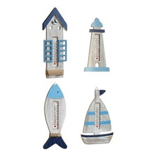 Thermomètre mural en bois