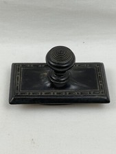 Antique Ebonite Blotter Stamp