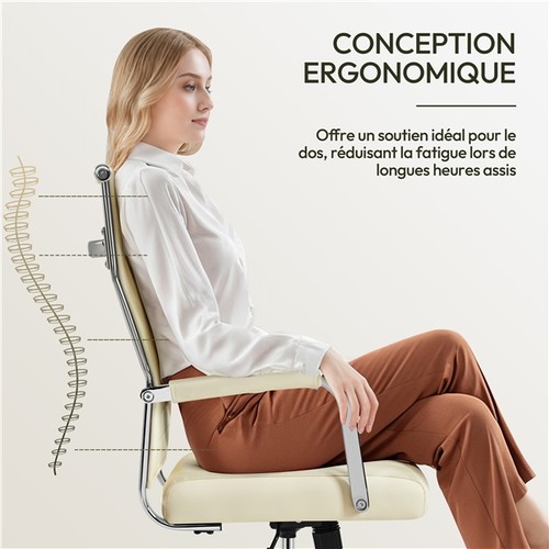 Chaise bureau similicuir - chaise,
