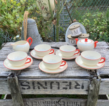 Service à café, thé en faïence - Villeroy & Boch - XIXème ?