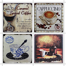 4 X AUTOCOLLANTS STICKER CAFE