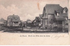 BELGIQUE  LA PANNE  partie des villas dans les dunes