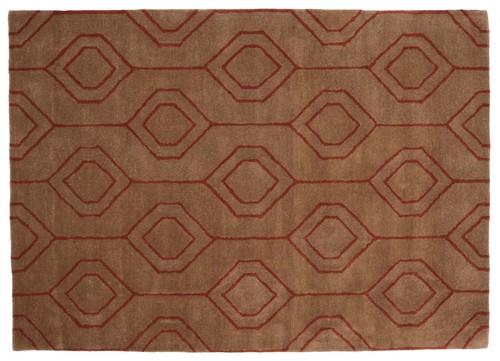 Tapis fait main 160x230 rose - tapis,