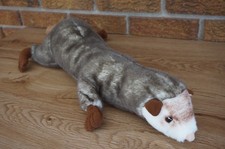 IKEA Ferret Plush 22" Long Stuffed Animal Doll Minnen Fanby White Brown Weasel