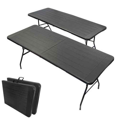 Tables pliantes effet bois - 2,