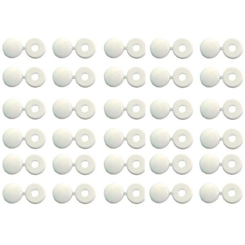 Capuchons cache rivets blancs - capuchons,