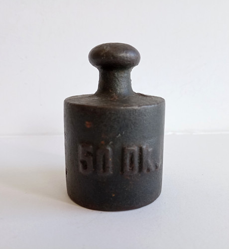 Poids ancien fonte 50dk - poids,