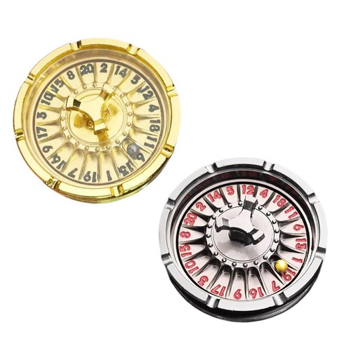 Dés roulette métal - en,