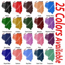 TMS BELLY DANCE CHIFFON 2 COUCHES JUPE LAYER COSTUME DANSE ORIENTALE GYPSY SKIRT