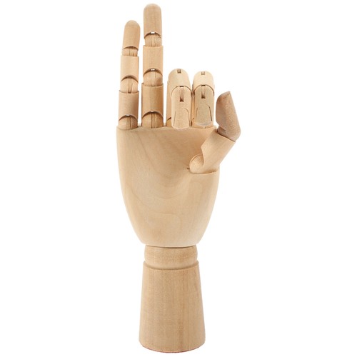 Wood mannequin hand painting - hand,