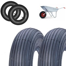 2 PNEUS 3.50 - 8 + CHAMBRES À