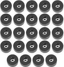 24x Pieds en caoutchouc 38 x 20 mm avec insert en acier ADAM HALL Pied de Meuble