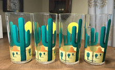 Vintage Himark Cameleon Desert 16oz Acrylic Highball Glasses Set of 4 with Box