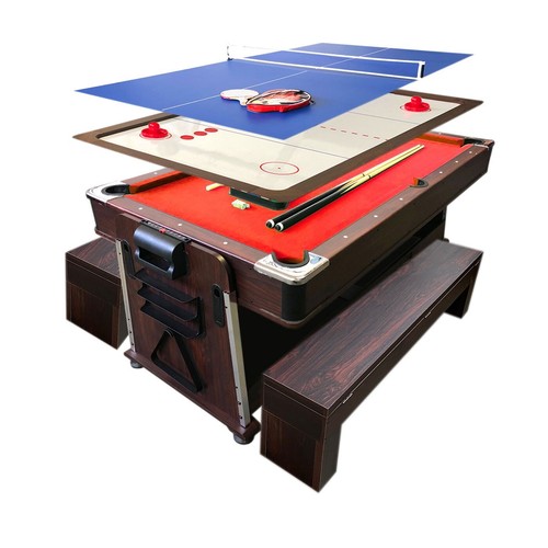 Billard avec bancs - avec, +