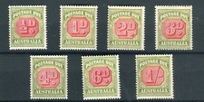 Australia KGVI 1938 Postage Due set of 7 SG.D112/8 MNH