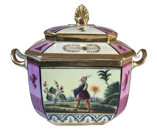 Sucrier ancien porcelaine - sucrier, en