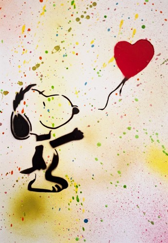 Spaco signe snoopy banksy - spaco,