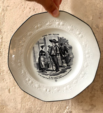 Talking Plate No. 6 Boch Keramis Belgium, Hall Types