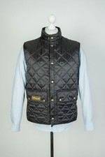 Belstaff Waistcoat Quilted Black Vest Gilet Liner Size M