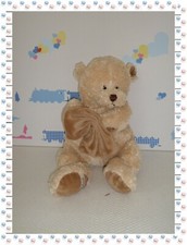 K - Beige Brown Bear Plush Blanket Handkerchief Bukowski 45 cm