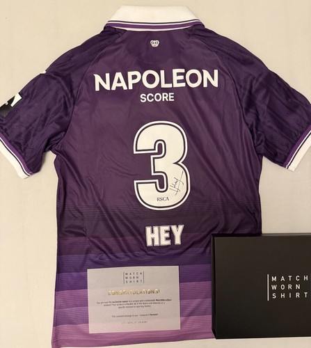 Matchworn shirt rsc anderlecht - matchworn,