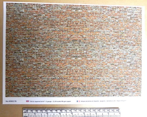 Papier brique ancienne - , et