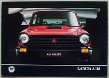 LANCIA A112 ABARTH Junior ELITE Car Sales Brochure 1984 DUTCH TEXT