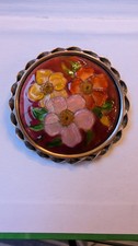 Broche Ancienne Émaux de