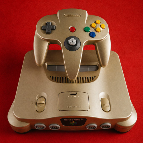 Official nintendo gold - nintendo, 64