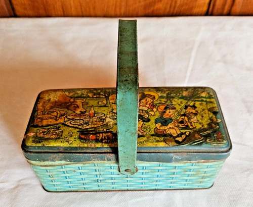 Ancien panier gouter tole - panier,