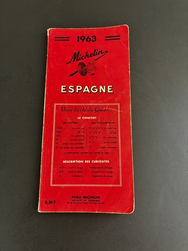 Guide michelin espagne 1963 - espagne,