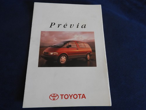 Catalogue toyota previa 1992 - catalogue,