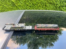 ROCO MILITARY REMORQUE PORTE CHAR DU GÉNIE, IDEM JOUEF, TRIX