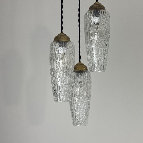 Ancien lustre cascade feux - lustre, 3
